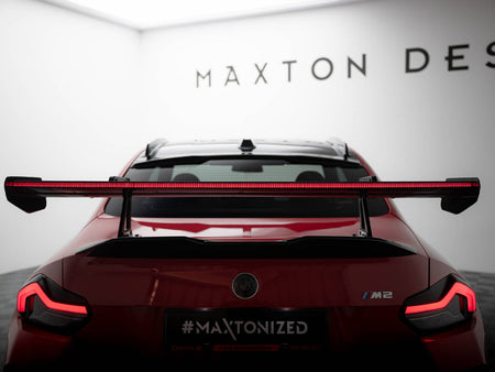 Maxton Design Carbon Spoiler With Upper Swan Mounting + LED BMW M2 G87 - CF-BM-M2-G87-WING5-UPP-245-P+LED - Image 4