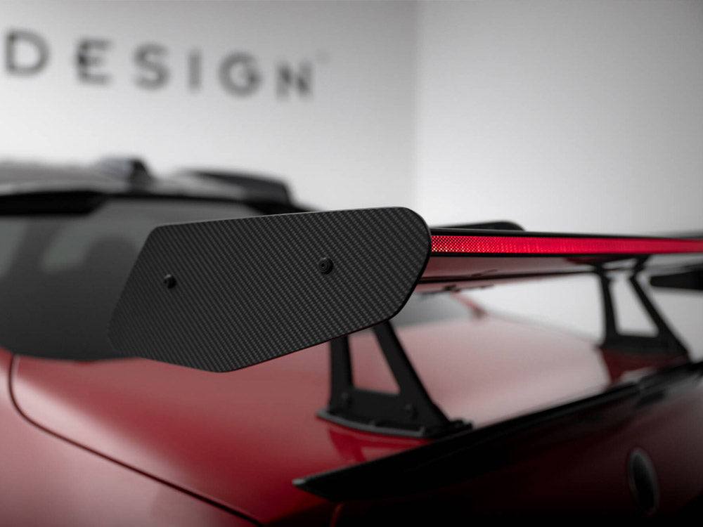 Maxton Design Carbon Spoiler With Upper Swan Mounting + LED BMW M2 G87 - CF-BM-M2-G87-WING5-UPP-245-P+LED - Image 5