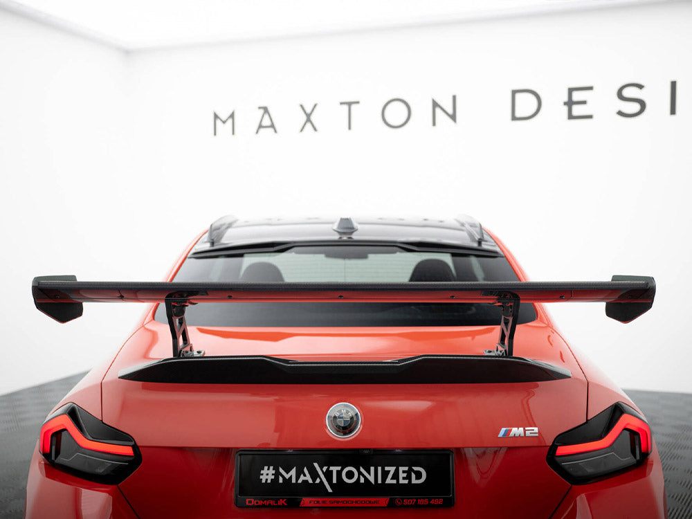 Maxton Design Carbon Spoiler With Internal Brackets Uprights BMW M2 G87 - CF-BM-M2-G87-WING5-INT-245-P - Image 4
