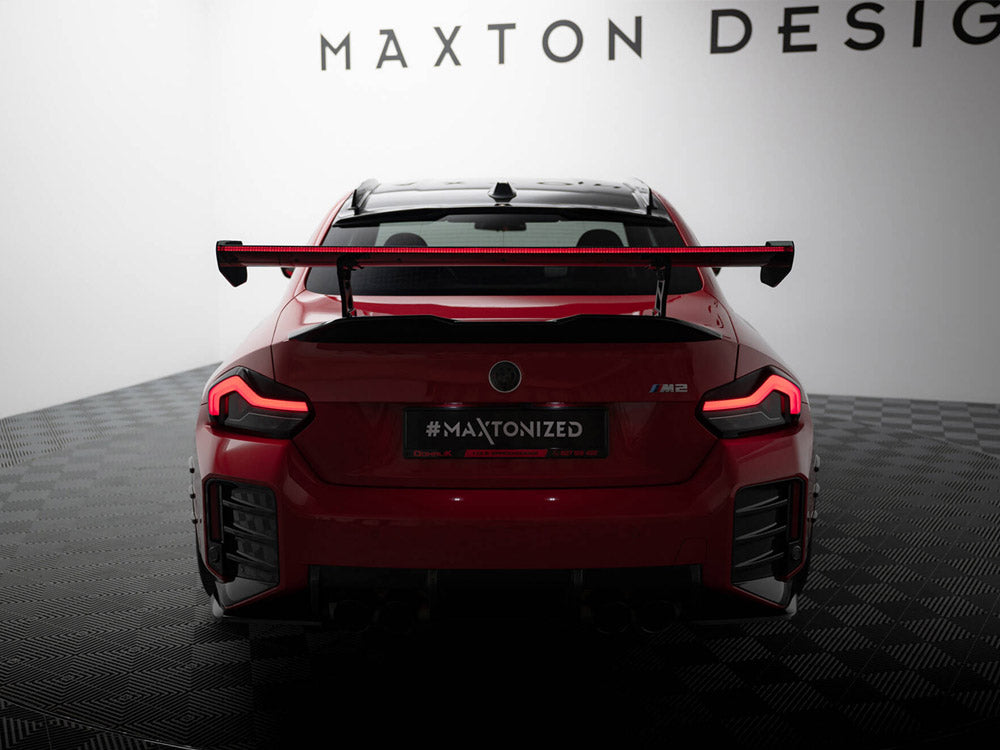 Carbon Spoiler With Internal Brackets Uprights + LED BMW M2 G87