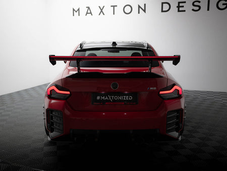Carbon Spoiler With Internal Brackets Uprights + LED BMW M2 G87