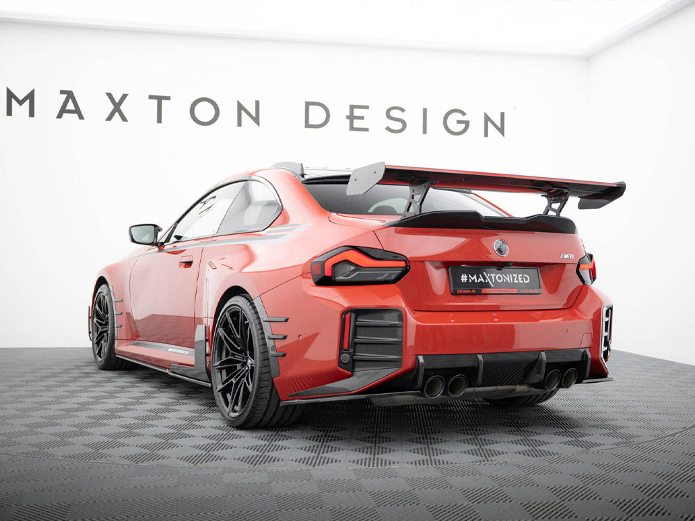 Carbon Spoiler With Internal Brackets Uprights + LED BMW M2 G87