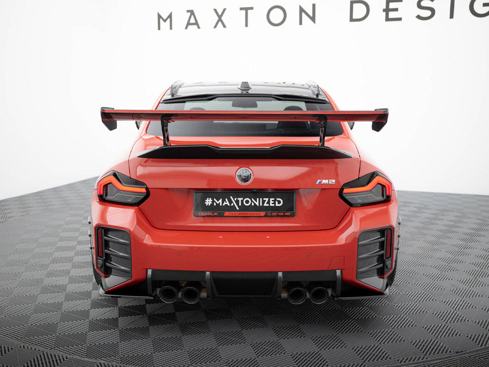 Carbon Spoiler With Internal Brackets Uprights + LED BMW M2 G87