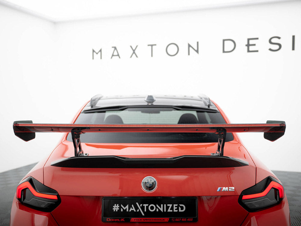 Maxton Design Carbon Spoiler With Internal Brackets Uprights + LED BMW M2 G87 - CF-BM-M2-G87-WING5-INT-245-P+LED - Image 9