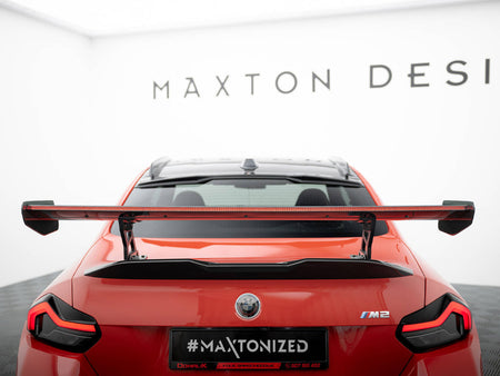 Maxton Design Carbon Spoiler With Internal Brackets Uprights + LED BMW M2 G87 - CF-BM-M2-G87-WING5-INT-245-P+LED - Image 9
