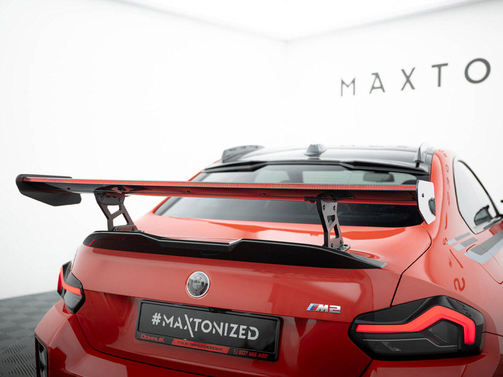 Carbon Spoiler With Internal Brackets Uprights + LED BMW M2 G87