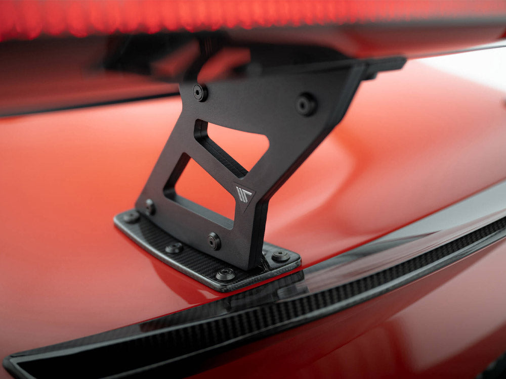 Carbon Spoiler With Internal Brackets Uprights + LED BMW M2 G87