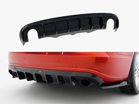 Maxton Design Rear Valance Audi A5 S-Line Sportback 8T (Version with single exhaust tips on both sides) - AU-S5-1-SB-RS1GO_O - Image 1