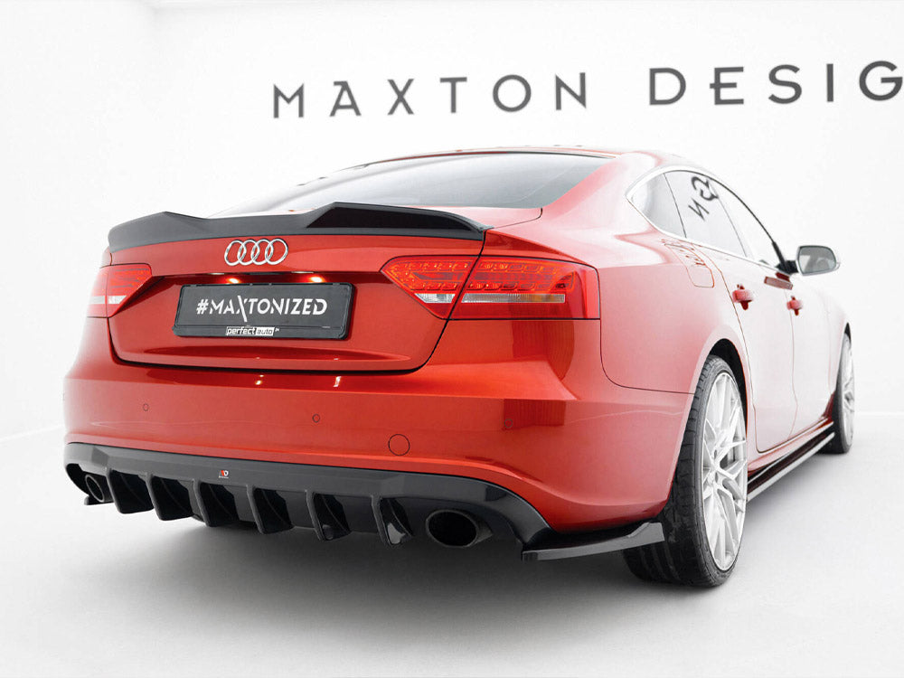 Maxton Design Rear Valance Audi A5 S-Line Sportback 8T (Version with single exhaust tips on both sides) - AU-S5-1-SB-RS1GO_O - Image 2