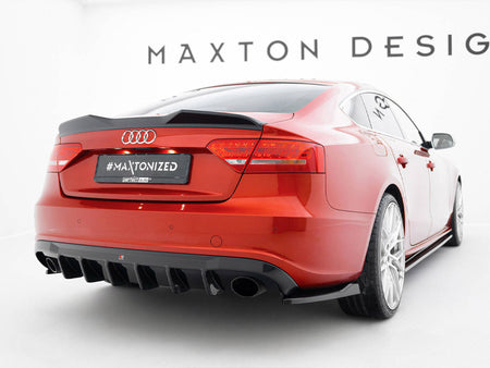 Maxton Design Rear Valance Audi A5 S-Line Sportback 8T (Version with single exhaust tips on both sides) - AU-S5-1-SB-RS1GO_O - Image 2