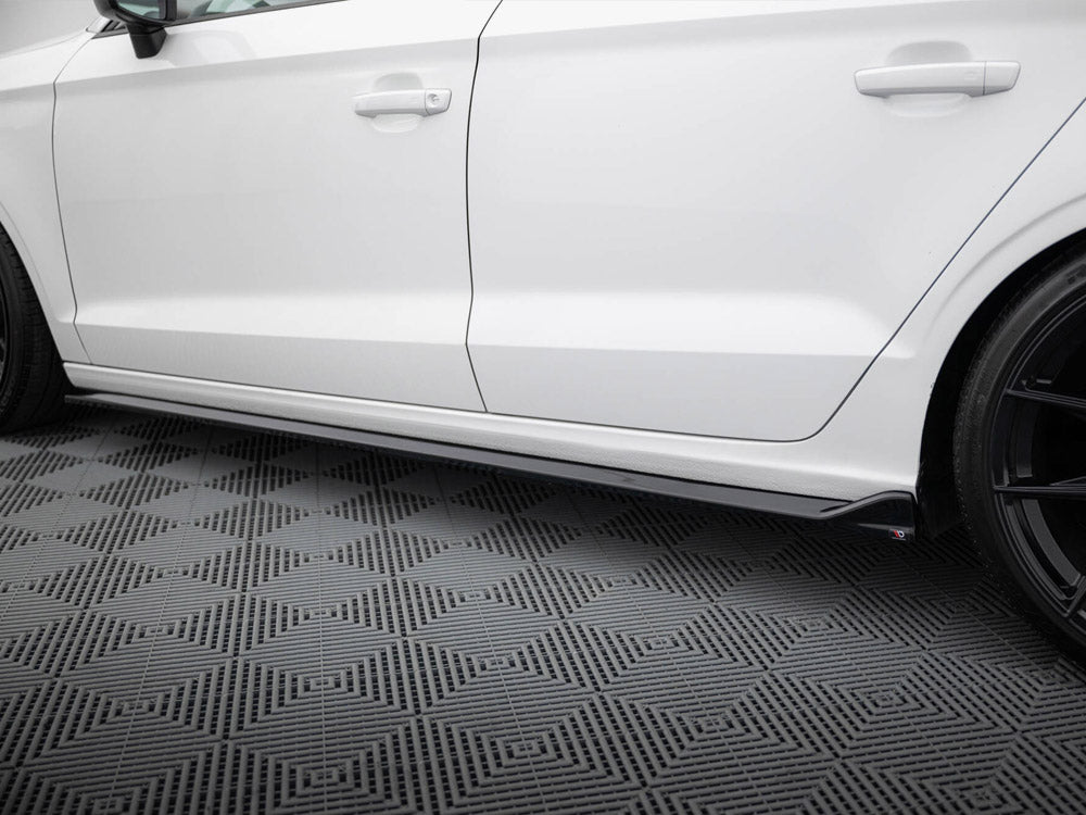 Maxton Design Side Skirts Diffusers Audi A3 Sedan 8V Facelift - AU-A3-3-S-SD1G - Image 4