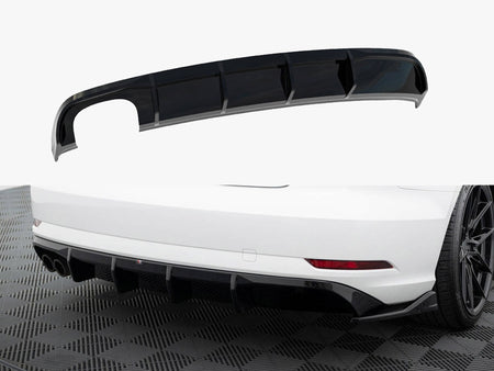 Rear Valance Audi A3 Sedan 8V Facelift (Version with dual exhaust tips on one side)