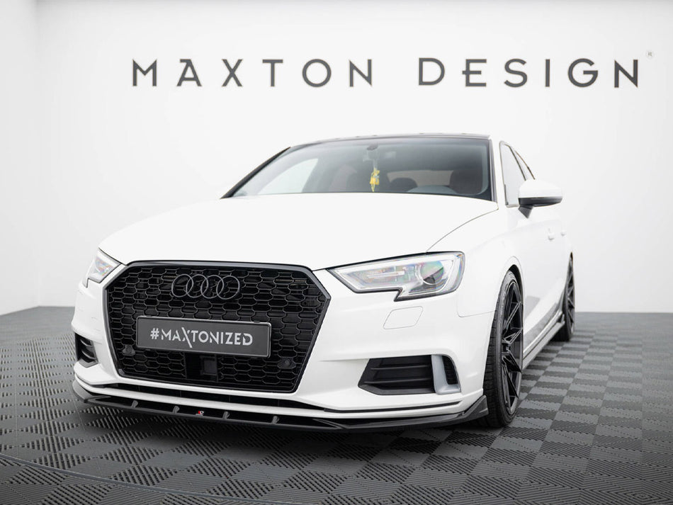 Maxton Design Front Splitter Audi A3 Sedan 8V Facelift - AU-A3-8VF-S-FD1G - Image 2