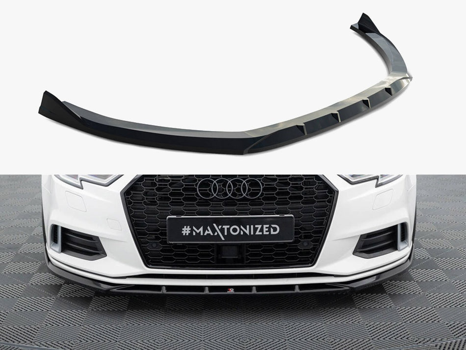 Maxton Design Front Splitter Audi A3 Sedan 8V Facelift - AU-A3-8VF-S-FD1G - Image 1