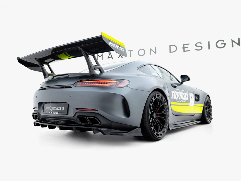 Maxton Design Rear Splitter (Vertical Bars) Mercedes-AMG GT C C190 Facelift - ME-AMG-GTC-1F-RD1G+RD2G - Image 2