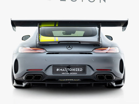 Maxton Design Rear Splitter (Vertical Bars) Mercedes-AMG GT C C190 Facelift - ME-AMG-GTC-1F-RD1G+RD2G - Image 4