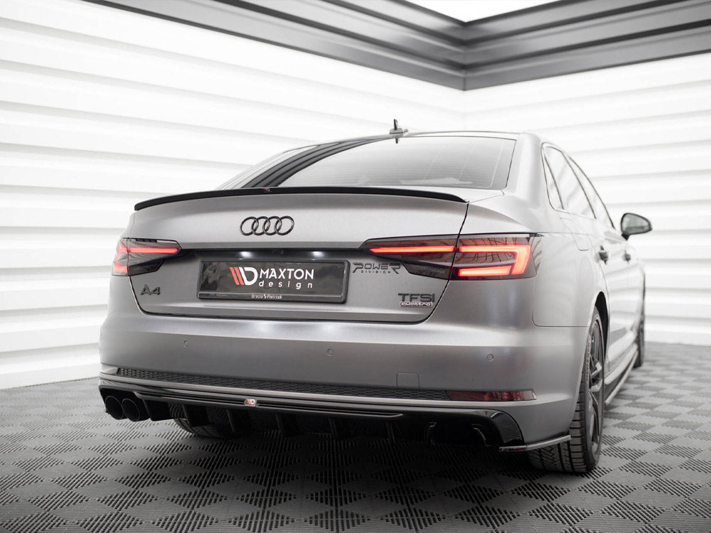 Maxton Design Rear Valance Audi A4 S-Line B9 (Version with dual exhaust tips on one side) - AU-A4-B9-SLINE-RS1GOO_ - Image 2