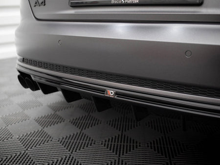 Rear Valance V.1 Audi A4 S-Line B9 (Version with dual exhaust tips on one side)