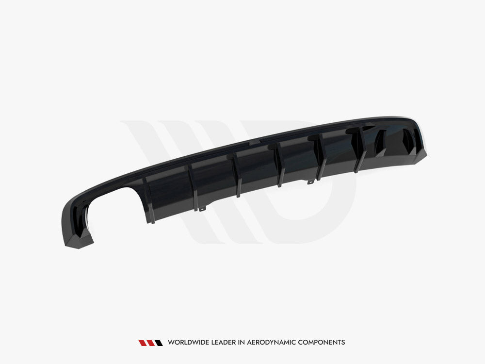 Rear Valance V.1 Audi A4 S-Line B9 (Version with dual exhaust tips on one side)