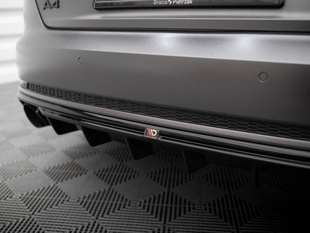 Rear Valance V.1 Audi A4 S-line B9 (Version with single exhaust tips on both sides)