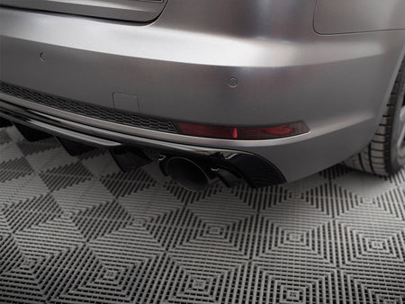 Rear Valance V.1 Audi A4 S-line B9 (Version with single exhaust tips on both sides)