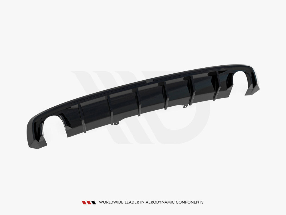 Rear Valance V.1 Audi A4 S-line B9 (Version with single exhaust tips on both sides)