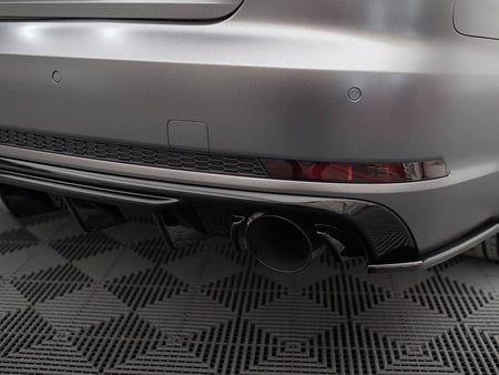 Rear Valance V.1 Audi A4 S-line B9 (Version with single exhaust tips on both sides)