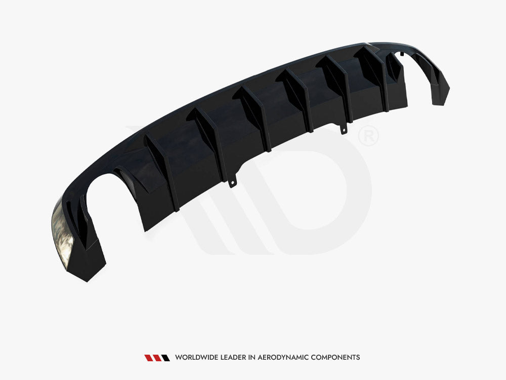 Maxton Design Rear Valance Audi A4 S-Line B9 (Version with single exhaust tips on both sides) - AU-A4-B9-SLINE-RS1GO_O - Image 10