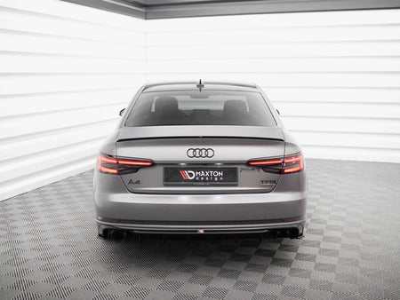 Maxton Design Rear Valance Audi A4 S-Line B9 (Version with single exhaust tip on one side) - AU-A4-B9-SLINE-RS1GO_ - Image 3