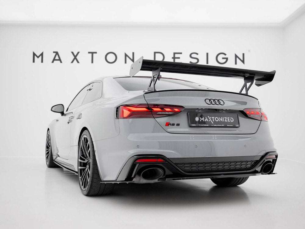 Maxton Design Carbon Spoiler With External Brackets Uprights V.1 Audi A5 / A5 S-Line / S5 / RS5 Coupe F5 / F5 Facelift - CF-AU-S5-2F-C-WING5-EXT-245-P-1 - Image 3