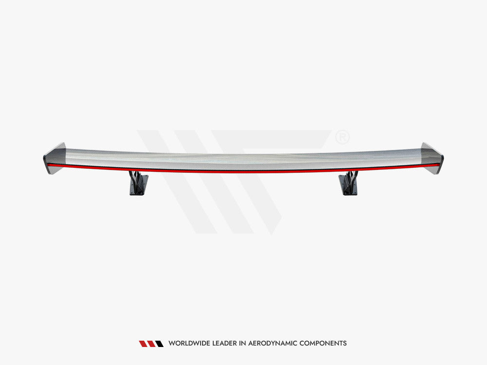 Carbon Spoiler With External Brackets Uprights V.2 + LED Audi A5 / A5 S-Line / S5 / RS5 Coupe F5 / F5 Facelift