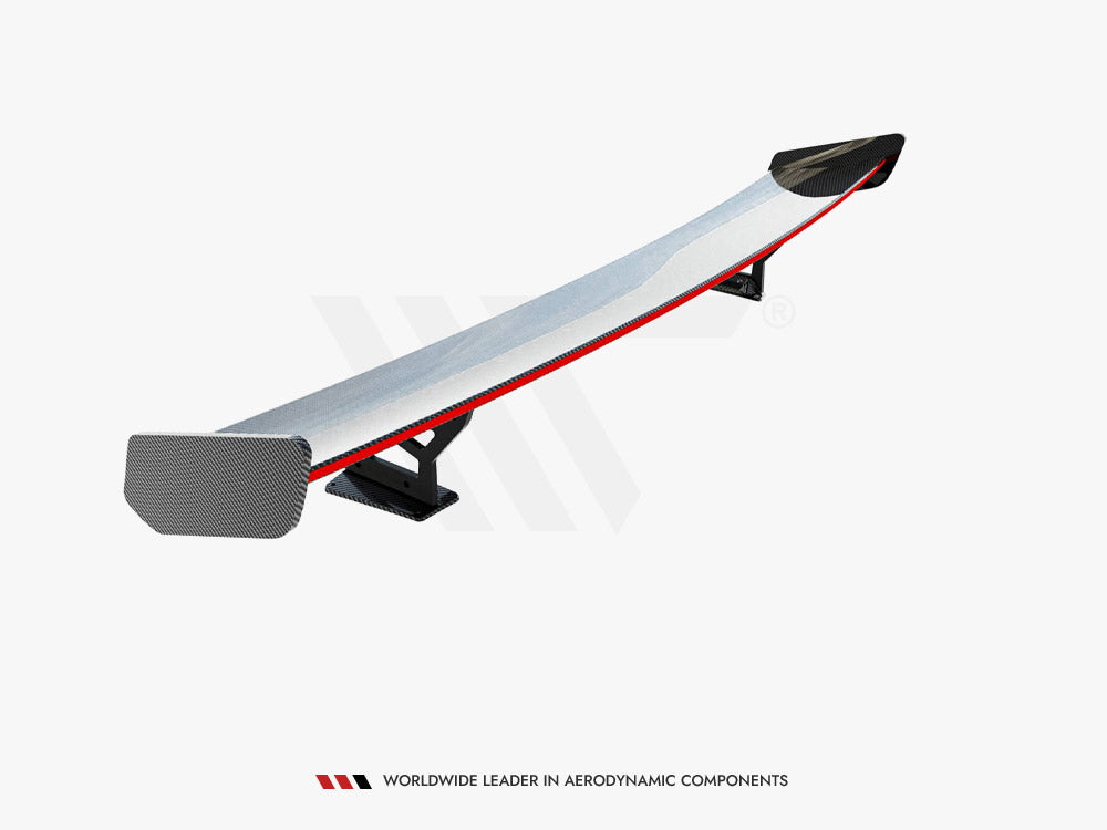 Maxton Design Carbon Spoiler With External Brackets Uprights V.2 + LED Audi A5 / A5 S-Line / S5 / RS5 Coupe F5 / F5 Facelift - CF-AU-S5-2F-C-WING5-EXT-245-P+LED-2 - Image 7