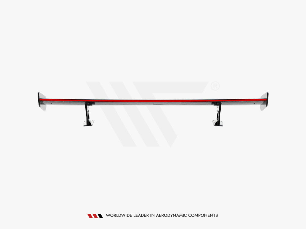 Carbon Spoiler With External Brackets Uprights V.2 + LED Audi A5 / A5 S-Line / S5 / RS5 Coupe F5 / F5 Facelift