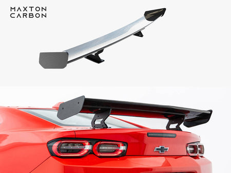 Maxton Design Carbon Spoiler With Internal Brackets Uprights Chevrolet Camaro SS Mk6 Facelift - CF-CH-CA-6F-SS-WING5-INT-245-P - Image 1