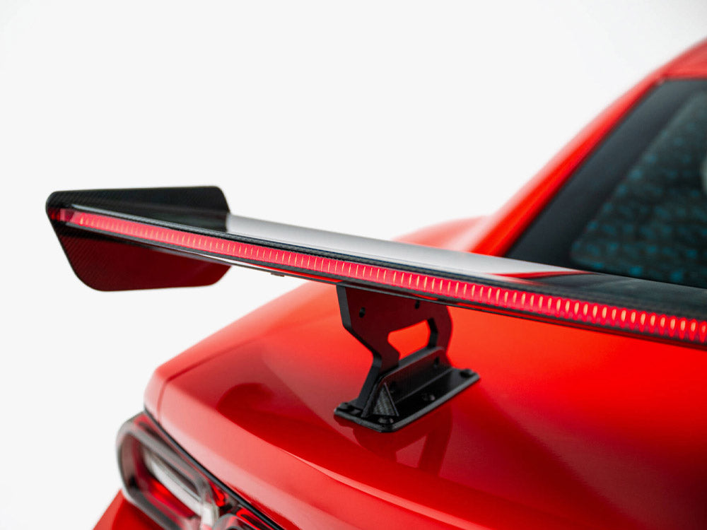 Maxton Design Carbon Spoiler With Internal Brackets Uprights + LED Chevrolet Camaro SS Mk6 Facelift - CF-CH-CA-6F-SS-WING5-INT-245-P+LED - Image 6