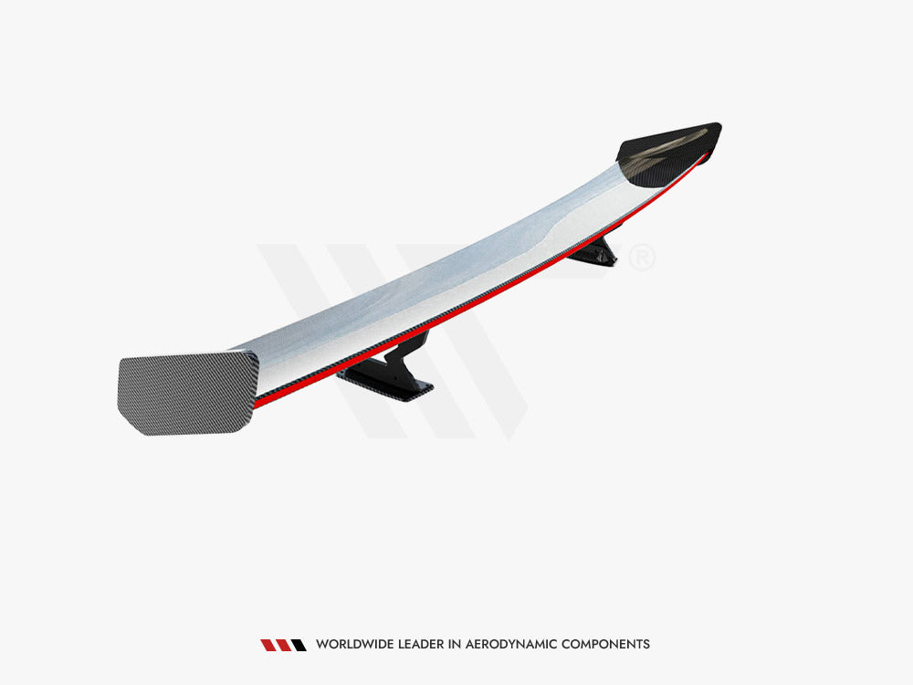 Carbon Spoiler With Internal Brackets Uprights + LED Chevrolet Camaro SS Mk6 Facelift