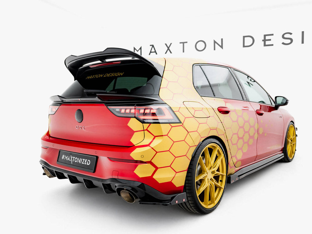 Rear Side Splitters V.1 + Flaps Volkswagen Golf GTI Clubsport Mk8 Facelift