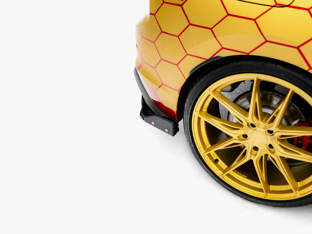 Maxton Design Rear Side Splitters V.1 + Flaps Volkswagen Golf GTI Clubsport Mk8 Facelift - VW-GO-8-GTI-CS-RSD1G+RSF - Image 4