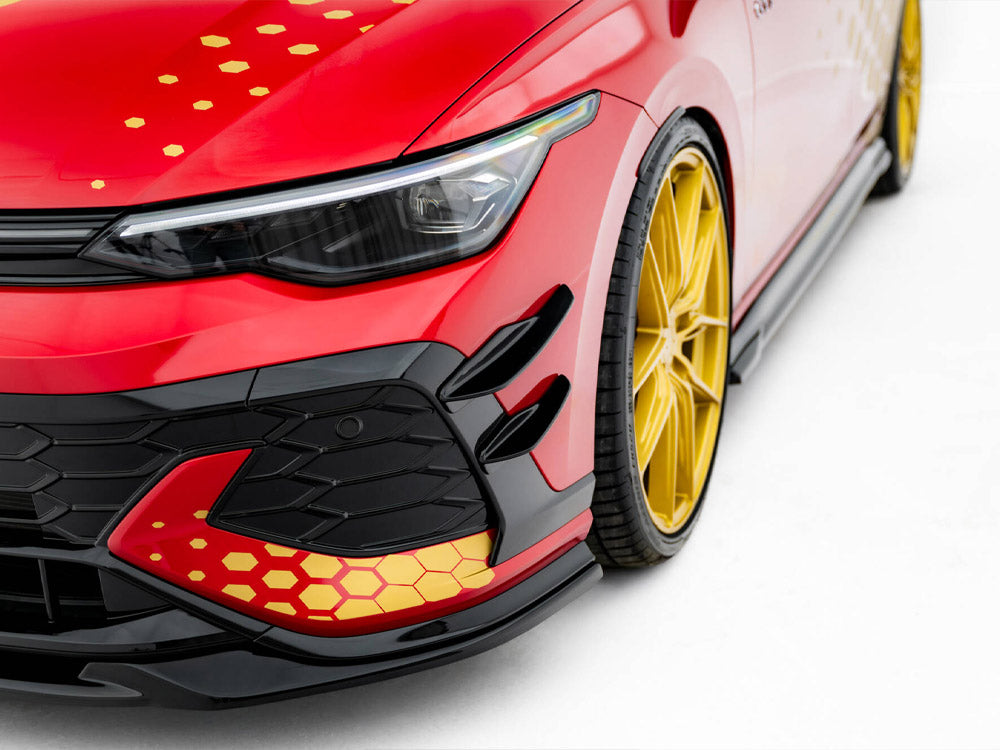 Front Bumper Wings (Canards) Volkswagen Golf GTI Clubsport Mk8 Facelift