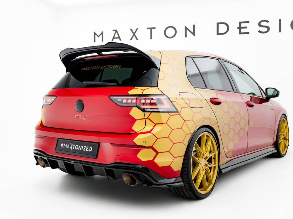 Maxton Design Lower Spoiler CAP 3D Volkswagen Golf GTI / GTI Clubsport / R / R-Line / GTE / GTD Mk8 / Mk8 Facelift - VW-GO-8F-GTI-CS-CAP3D1G - Image 2