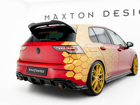 Maxton Design Lower Spoiler CAP 3D Volkswagen Golf GTI / GTI Clubsport / R / R-Line / GTE / GTD Mk8 / Mk8 Facelift - VW-GO-8F-GTI-CS-CAP3D1G - Image 2
