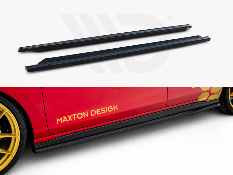 MAXTON DESIGN Side Skirts Diffusers V.2 Volkswagen Golf GTI Clubsport Mk8 Facelift