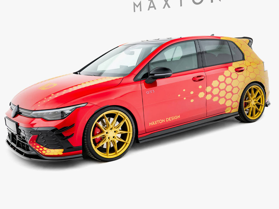 Maxton Design Side Skirts Diffusers V.2 Volkswagen Golf GTI Clubsport Mk8 Facelift - VW-GO-8F-GTI-CS-SD2G - Image 2