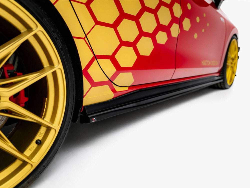 Maxton Design Side Skirts Diffusers V.2 Volkswagen Golf GTI Clubsport Mk8 Facelift - VW-GO-8F-GTI-CS-SD2G - Image 4