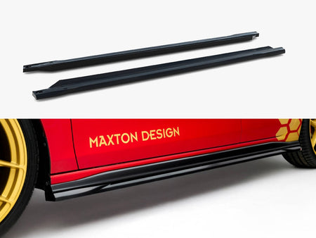 Side Skirts Diffusers V.1 Volkswagen Golf GTI Clubsport Mk8 Facelift