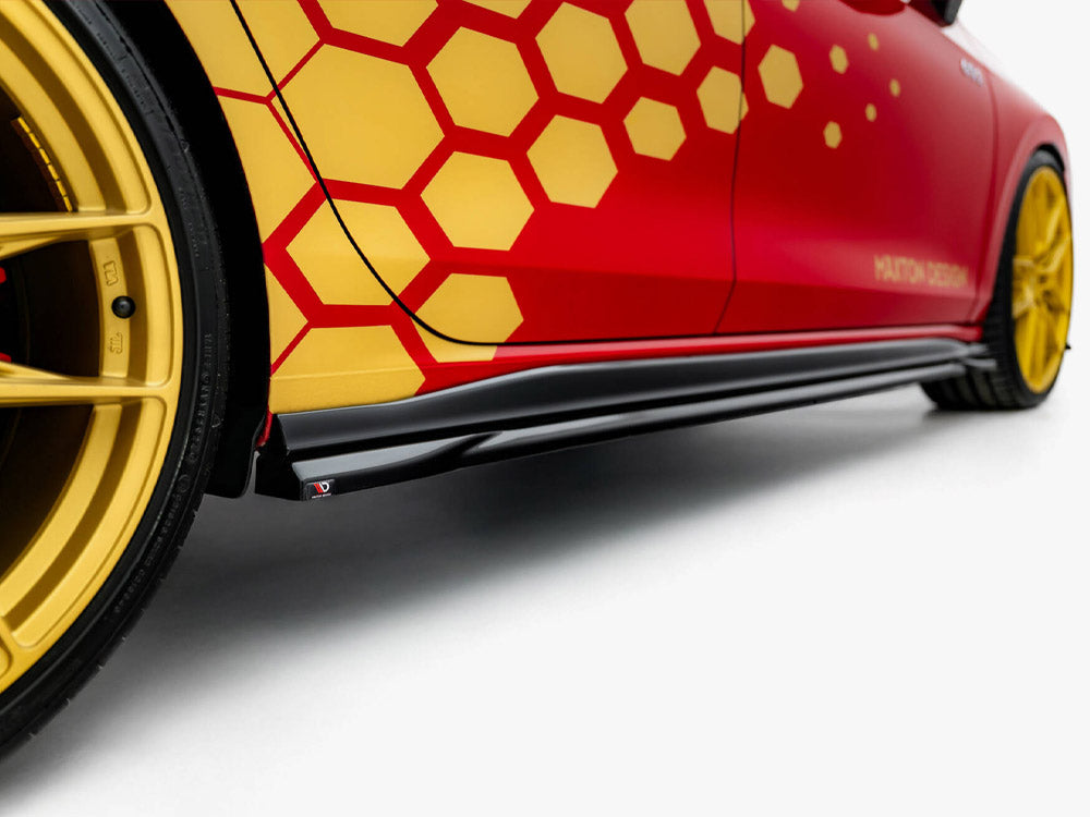 Maxton Design Side Skirts Diffusers V.1 Volkswagen Golf GTI Clubsport Mk8 Facelift - VW-GO-8F-GTI-CS-SD1G - Image 4
