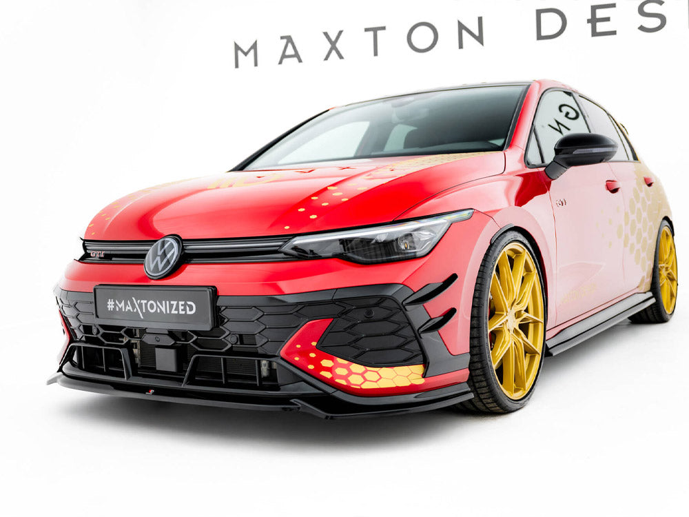 Maxton Design Front Splitter V.4 Volkswagen Golf GTI Clubsport Mk8 Facelift - VW-GO-8F-GTI-CS-FD4G - Image 2