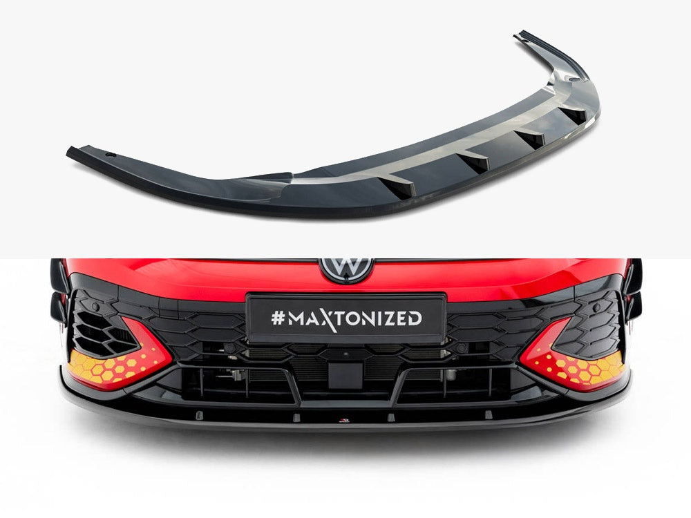 Maxton Design Front Splitter V.2 Volkswagen Golf GTI Clubsport Mk8 Facelift - VW-GO-8F-GTI-CS-FD2G - Image 1