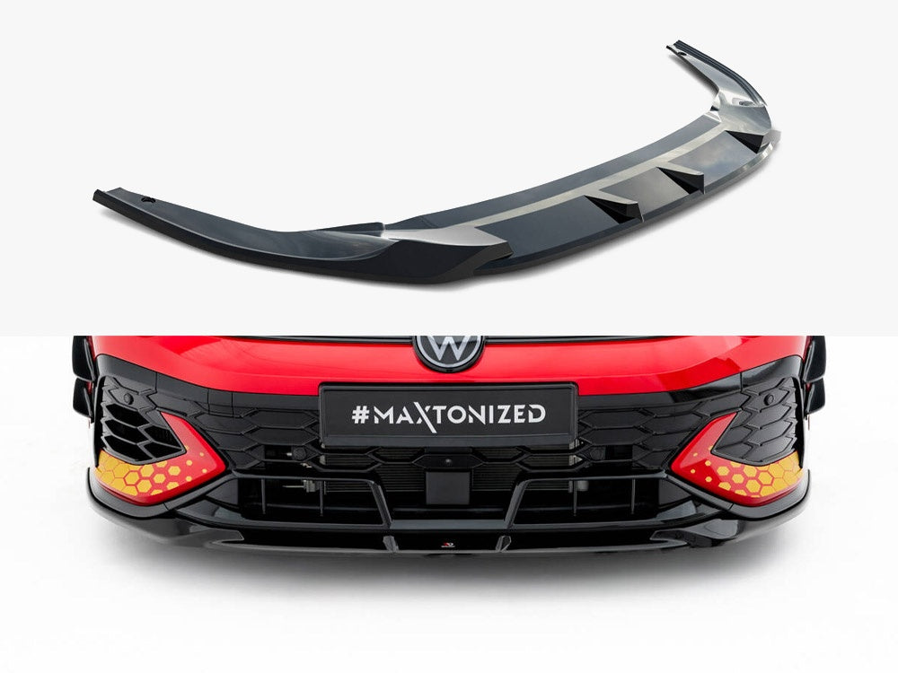 Maxton Design Front Splitter V.1 Volkswagen Golf GTI Clubsport Mk8 Facelift - VW-GO-8F-GTI-CS-FD1G - Image 1