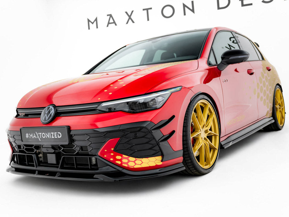 Maxton Design Front Splitter V.1 Volkswagen Golf GTI Clubsport Mk8 Facelift - VW-GO-8F-GTI-CS-FD1G - Image 2